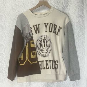 FULL TILT New York Color Block Pullover Sweatshirt